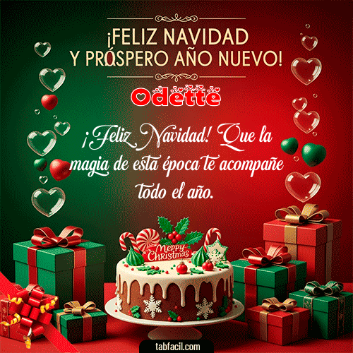 GIF de Odette - Feliz Navidad y Próspero Año Nuevo