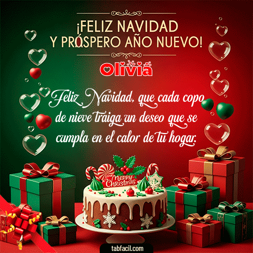 GIF de Olivia - Feliz Navidad y Próspero Año Nuevo