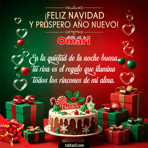 GIF de Omari - Feliz Navidad y Próspero Año Nuevo