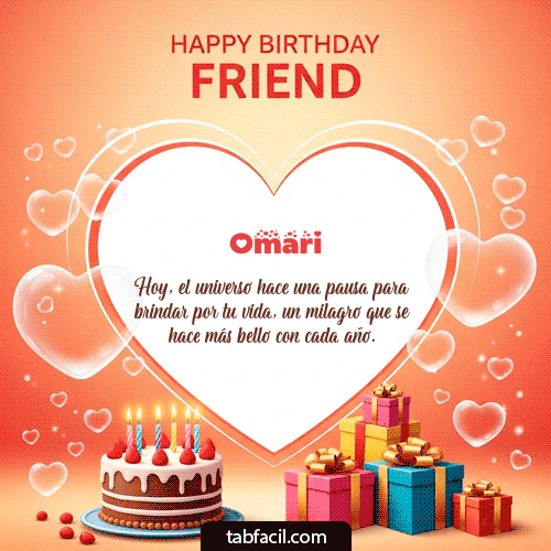 GIF de Omari - Happy Birthday Friend