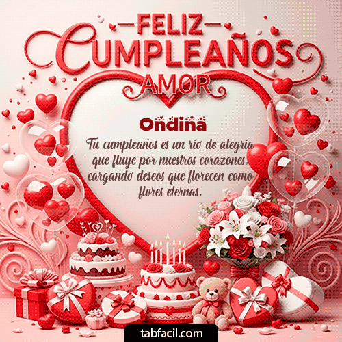 GIF de Ondina - Feliz Cumpleaños Amor