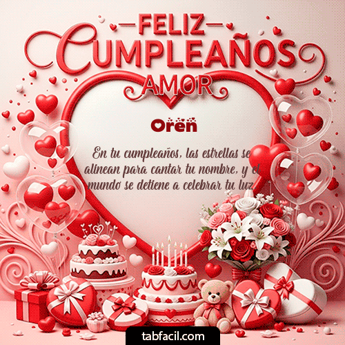 Feliz Cumpleaños Oren GIF