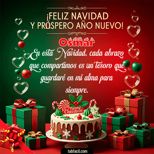 GIF de Osmar - Feliz Navidad y Próspero Año Nuevo