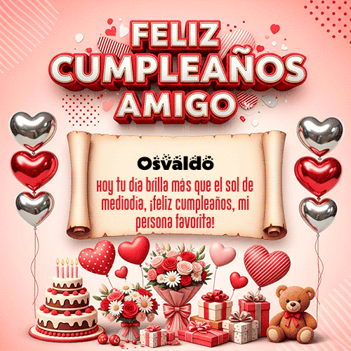 Feliz Cumpleaños Osvaldo GIF