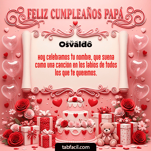 Feliz Cumpleaños Osvaldo GIF