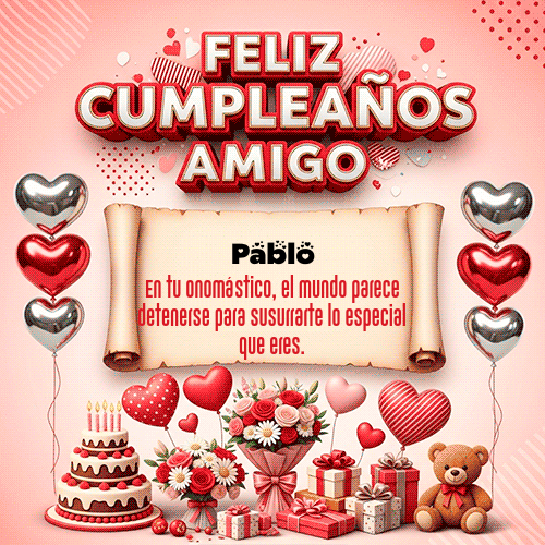 Feliz Cumpleaños Pablo GIF