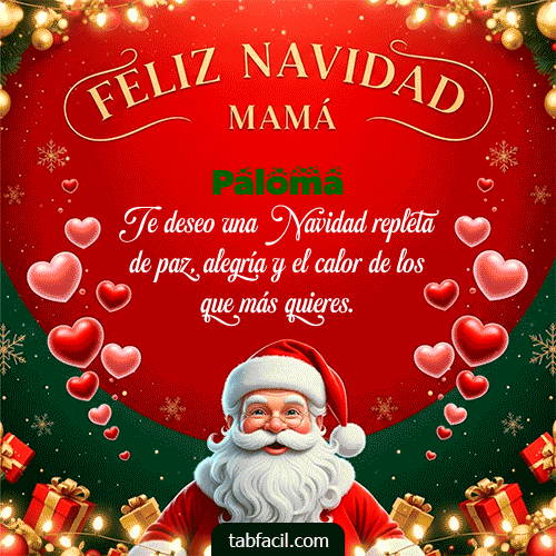 Ver GIF de Feliz Navidad Mamá GIF de Paloma - Feliz Navidad Mamá