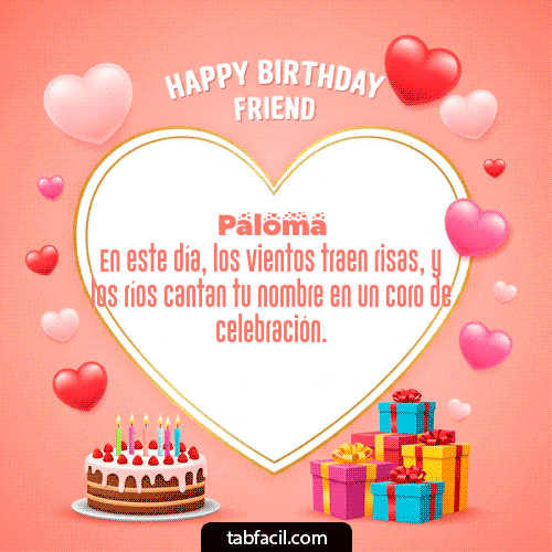 Feliz Cumpleaños Paloma GIF