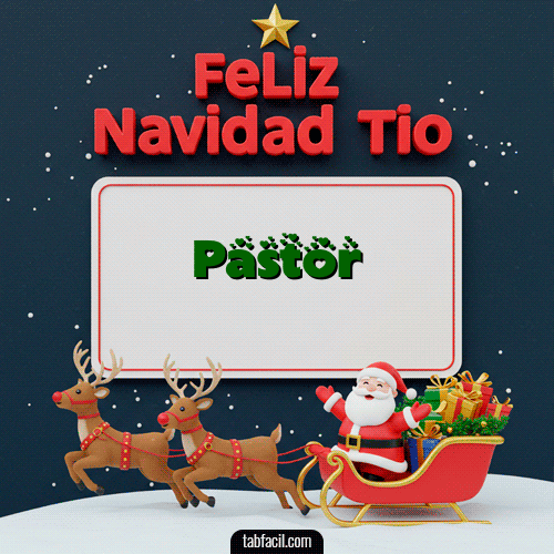 GIF Animado de Feliz Navidad para Pastor - Feliz Navidad Tío