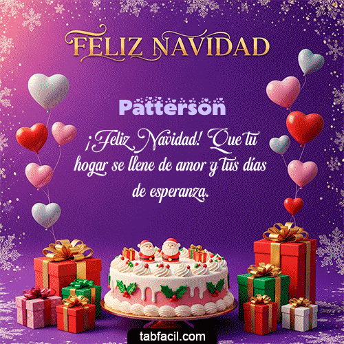 GIF Animado de Feliz Navidad para Patterson - 🎅 Merry Christmas