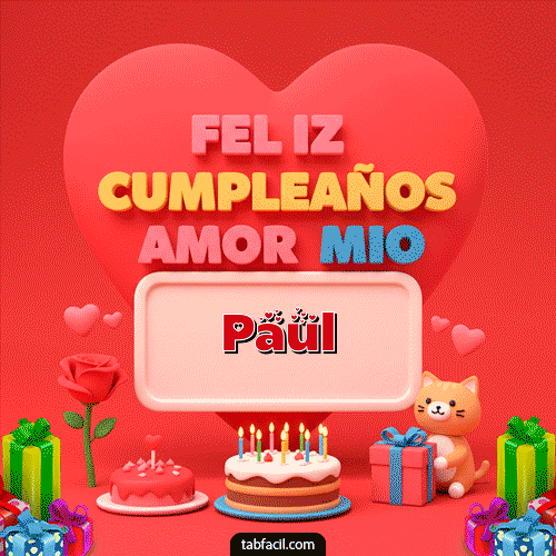 Ver GIF de 💖 Feliz Cumpleaños Amor Mio GIF de Paul - 💖 Feliz Cumpleaños Amor Mio