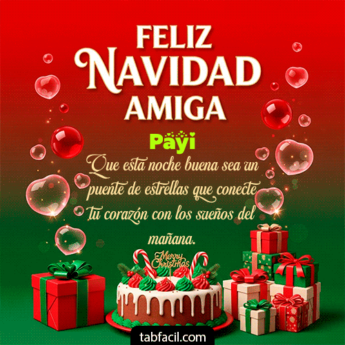 GIF Animado de Feliz Navidad para Payi - Feliz Navidad Amiga