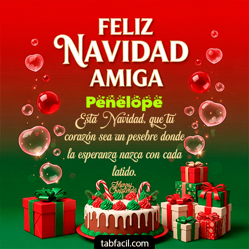 GIF de Penelope - Feliz Navidad Amiga