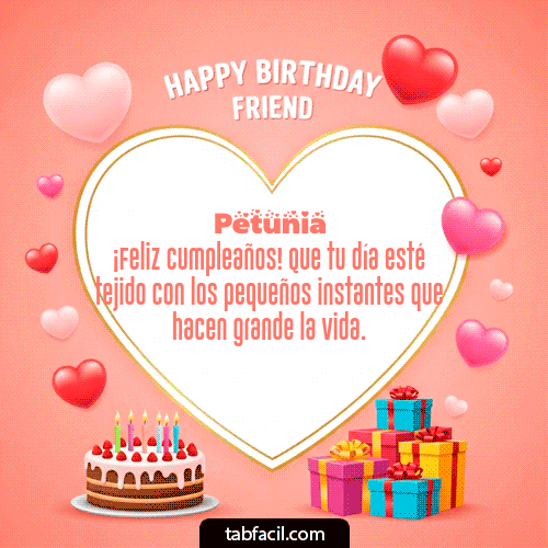 Feliz Cumpleaños Petunia GIF