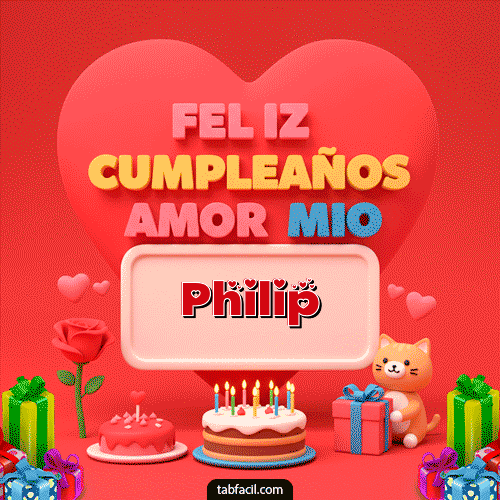Ver GIF de 💖 Feliz Cumpleaños Amor Mio GIF de Philip - 💖 Feliz Cumpleaños Amor Mio
