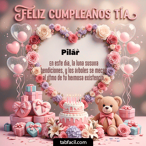 Feliz Cumpleaños Pilar GIF