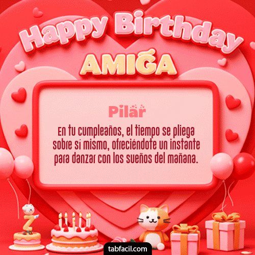 Feliz Cumpleaños Pilar GIF