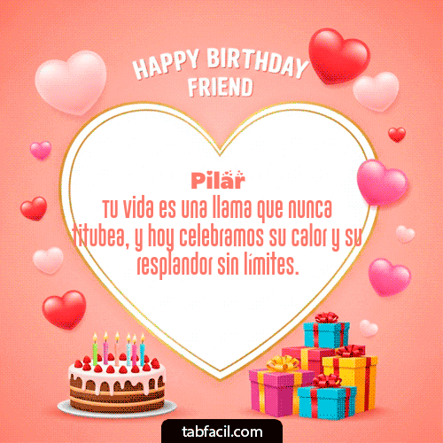 Feliz Cumpleaños Pilar GIF