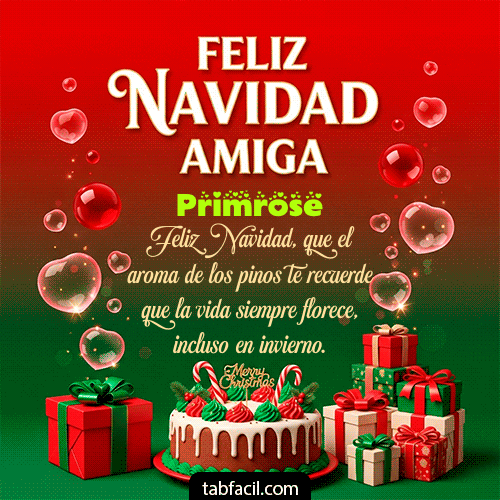 GIF de Primrose - Feliz Navidad Amiga