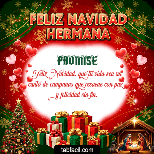 GIF de Promise - Feliz Navidad Hermana