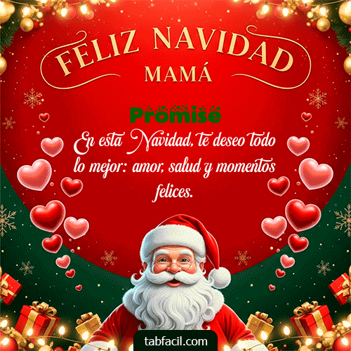 GIF de Promise - Feliz Navidad Mamá