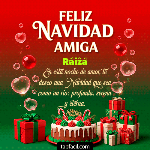 Feliz Navidad Raiza GIF