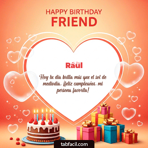 Feliz Cumpleaños Raul GIF