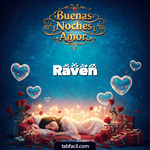 GIF de Raven - Buenas Noches Angel Luna Hada