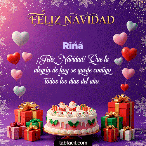 Feliz Navidad Rina GIF