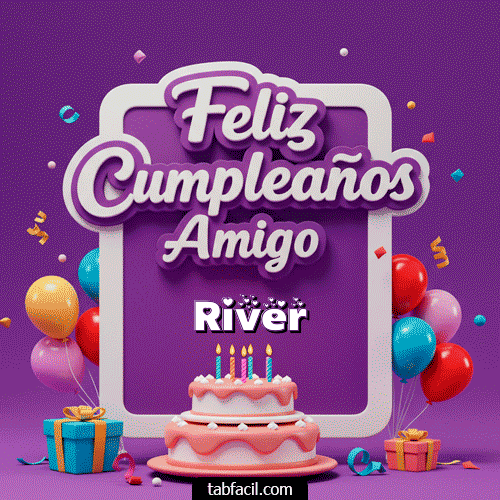 Ver GIF de 🥂 Feliz Cumpleaños Amigo GIF de River - 🥂 Feliz Cumpleaños Amigo