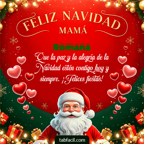 Feliz Navidad Romana GIF