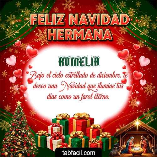 Feliz Navidad Romelia GIF