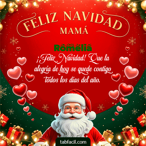 Feliz Navidad Romelia GIF