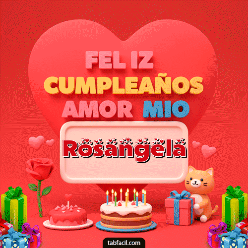 Feliz Cumpleaños Rosangela GIF