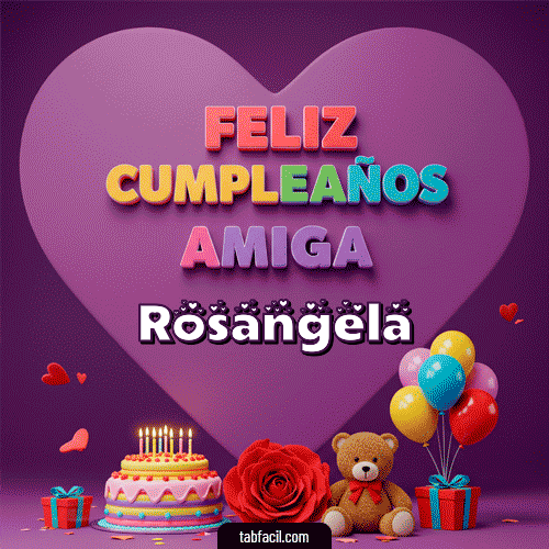 Feliz Cumpleaños Rosangela GIF