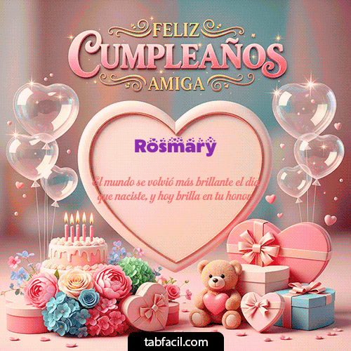 Feliz Cumpleaños Rosmary GIF
