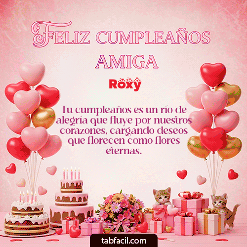 Feliz Cumpleaños Roxy GIF