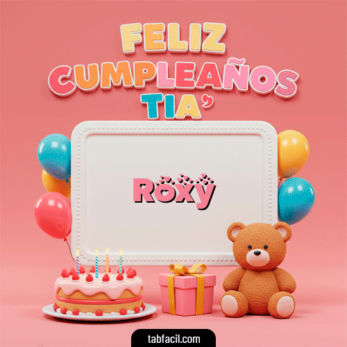 Feliz Cumpleaños Roxy GIF