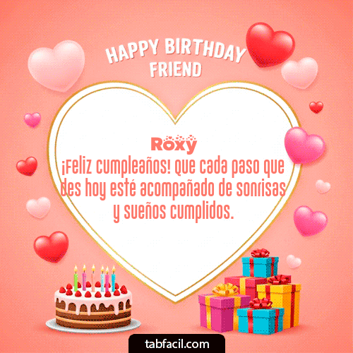 Feliz Cumpleaños Roxy GIF