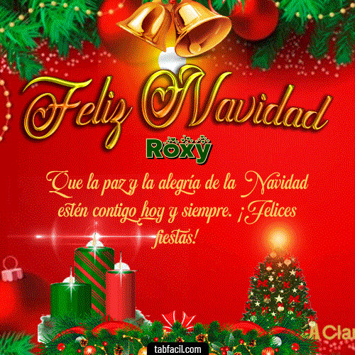 Feliz Navidad Roxy GIF