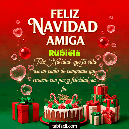 Feliz Navidad Rubiela GIF