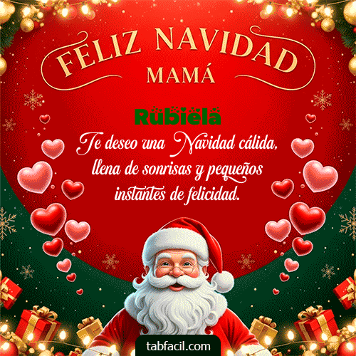 Feliz Navidad Rubiela GIF