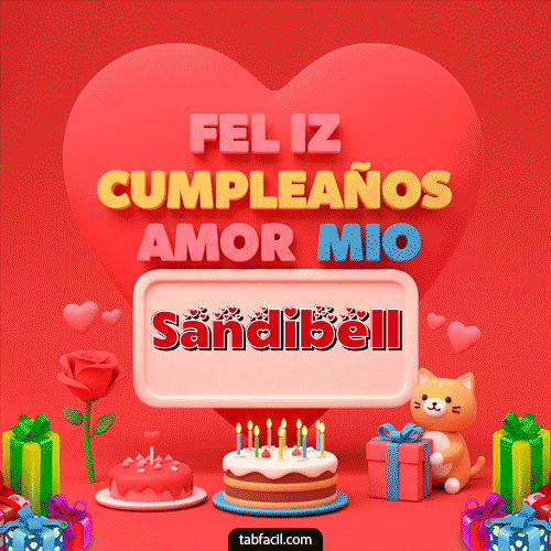 GIF de Sandibell - 💖 Feliz Cumpleaños Amor Mio
