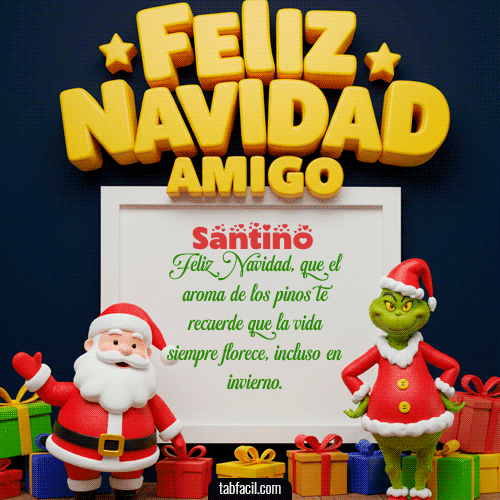 Feliz Navidad Santino GIF