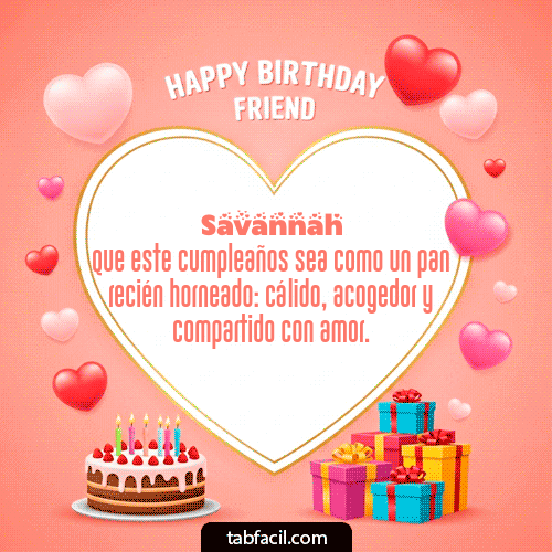 Feliz Cumpleaños Savannah GIF