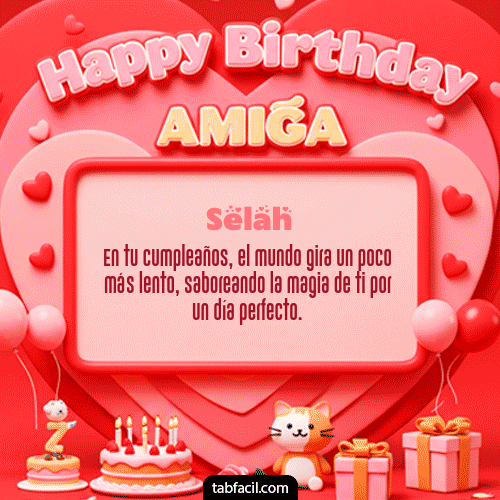 Ver GIF de 🍰 Happy BirthDay Amiga GIF de Selah - 🍰 Happy BirthDay Amiga