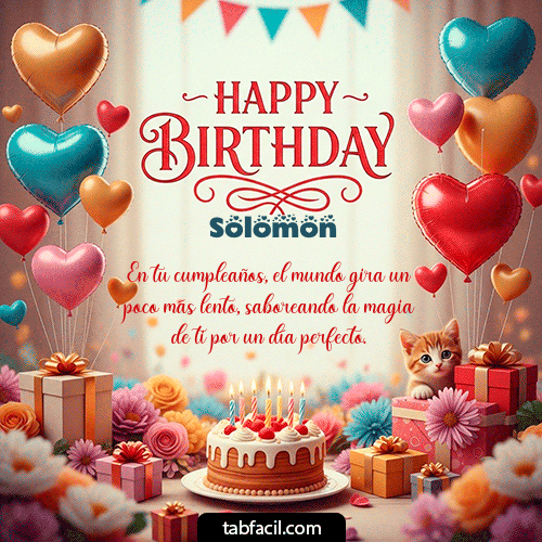 GIF de Solomon - Happy BirthDay