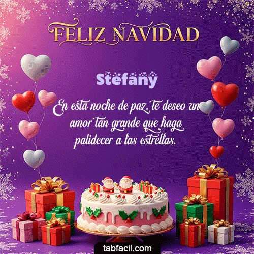 Feliz Navidad Stefany GIF
