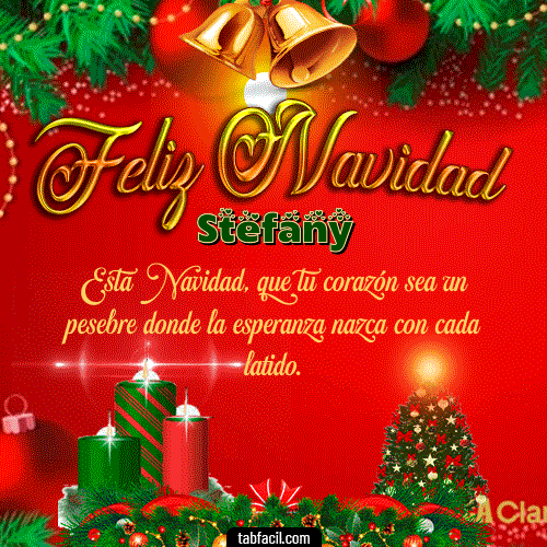 Feliz Navidad Stefany GIF