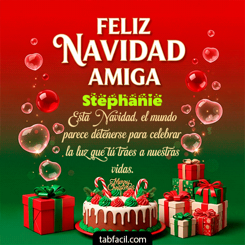 Feliz Navidad Stephanie GIF